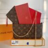 Pochette Félicie Monogram Red