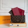Pochette Félicie Monogram Dark Red