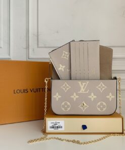 Pochette Félicie Monogram Empriente Beige